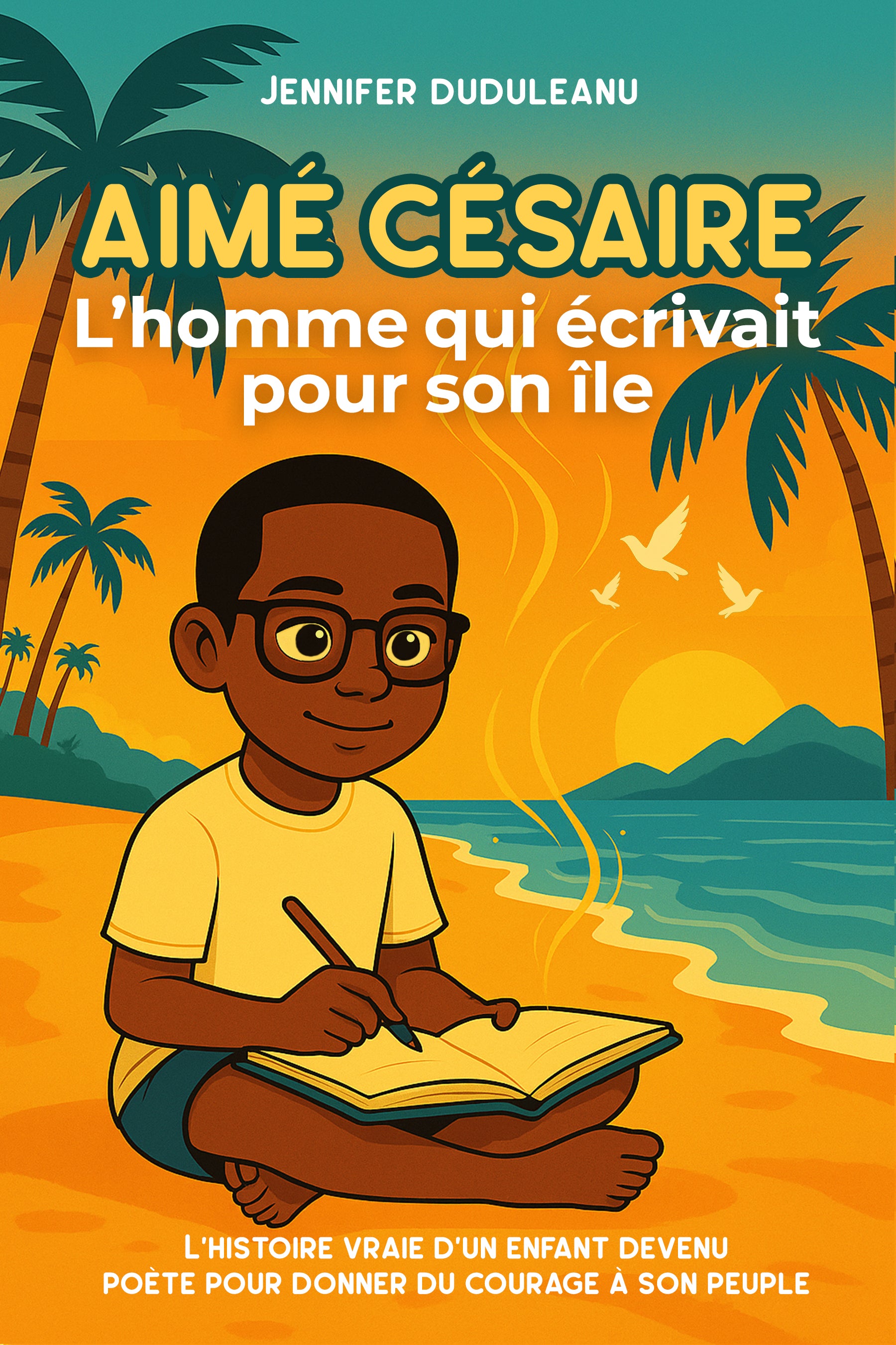 Couverture du livre Aimé Césaire pour enfants – histoire inspirante martiniquaise
