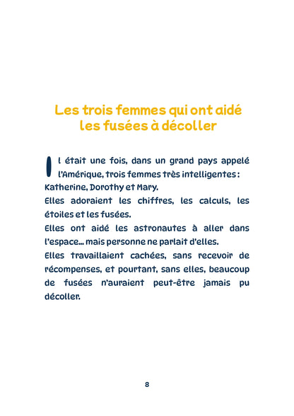 Couverture du livre jeunesse "Les étoiles cachées de la NASA" – Katherine Johnson, Mary Jackson et Dorothy Vaughan